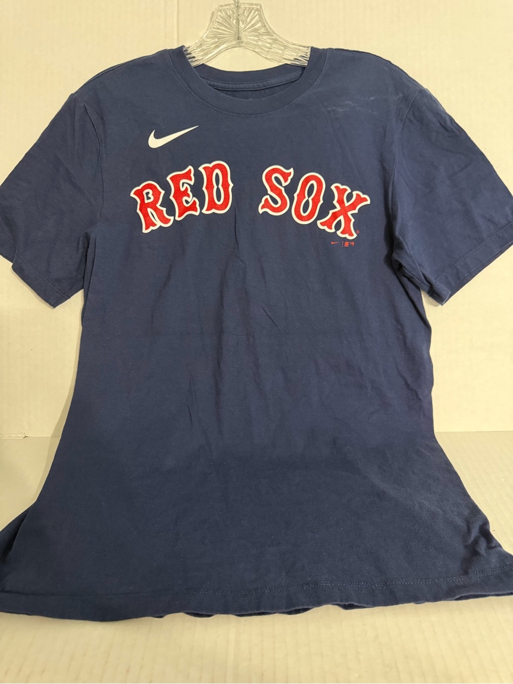 The Nike Tee MLB Women's Navy Blue Red Sox Short Sleeve Tee